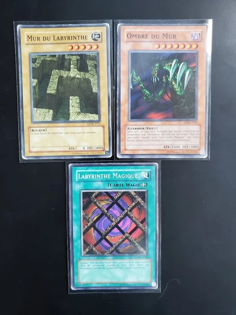 LOT DE 3 cartes Yu-Gi-Oh! Labyrinthe & Ombre - MDM-F055 / MDM-F059 ...