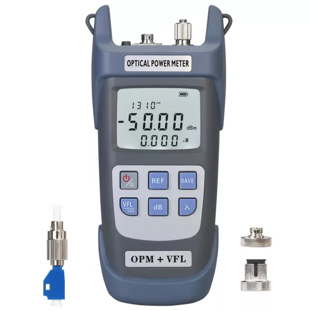 Optical Fiber Power Meter Built-in Visual Fault Locator 15KM 3 in 1 Function ...