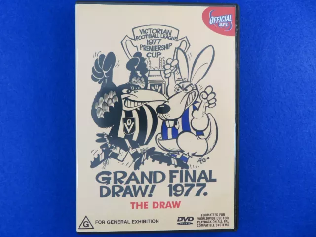 Grand Final Draw 1977 North Melbourne/Collingwood - AFL - DVD - Region 4 !!