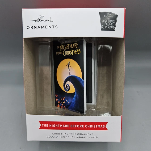 HALLMARK THE NIGHTMARE Before Christmas Movie VHS Tape Ornament