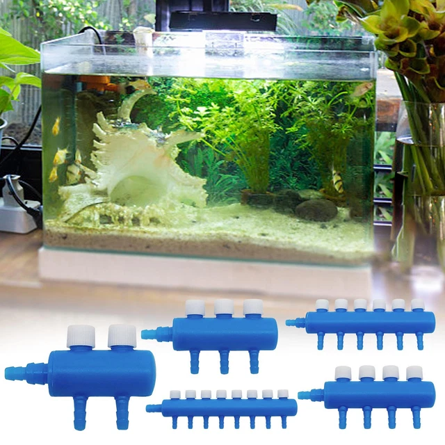 1 * Aquarium Air Tubing Valves Fish Tank Air Pump Splitter Control Lever Valve
