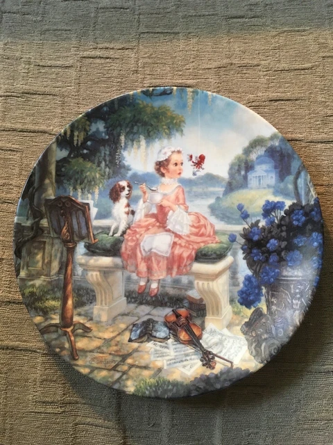 Knowles  “Little Miss Muffet” Collectors Plate No. 8350A by Scott Gustafson 1992