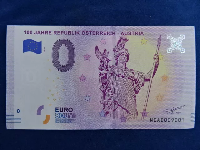 BILLET / Banknote - EURO - SOUVENIR - 100 JAHRE REPUBLIK OSTERREICH AUSTRIA 2018