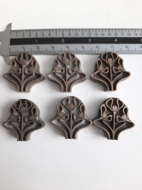 Messing Ornament Buchbinden Prägen Prägestempel Prägung