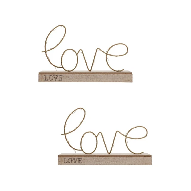 SET OF 2 LED Desk Lamp Proposal Sign Letter Light Night Ambient Study