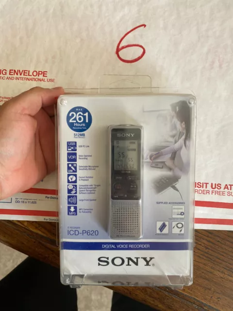 Sony icd-p620 handheld USB digital voice recorder