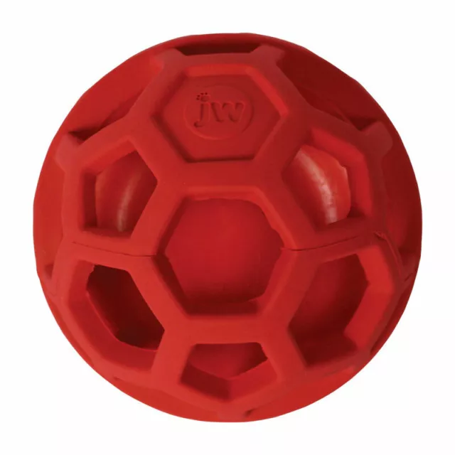 JW Pet  For Dog Treat N Squeak Ball  Flexible Toy/Treat Dispenser  Medium