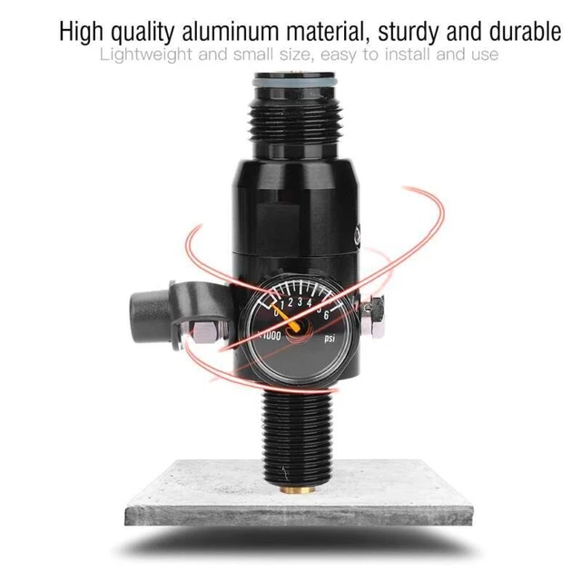 High-Pressure Air Tank Regulator 800-2200psi/4500psi HPA for Paintball Guns