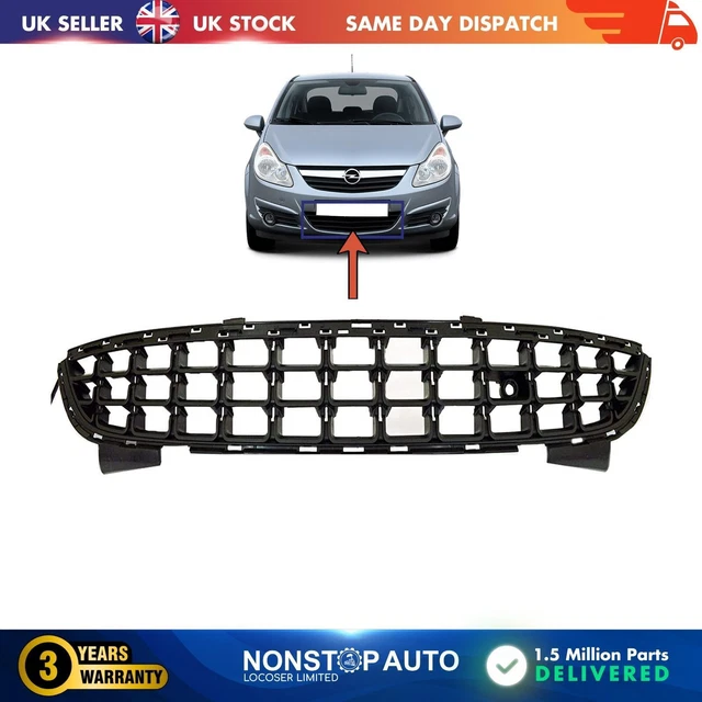 thumbnail image 2 of 2x Front Bumper Grilles Left & Right For Vauxhall Corsa D (2011-2014) NONSTOP 2 of 3
