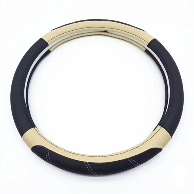 Steering Wheel Cover Car Breathability Auto Decoration PU Leather Accessories