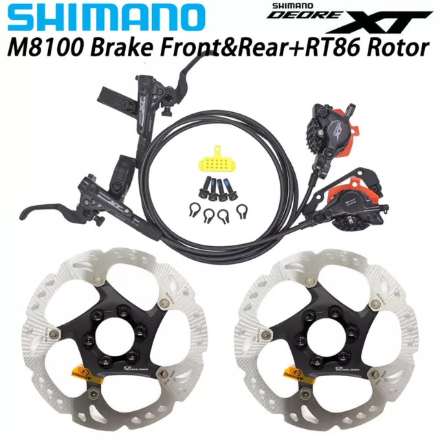 Shimano xt brake set with 2025 rotors