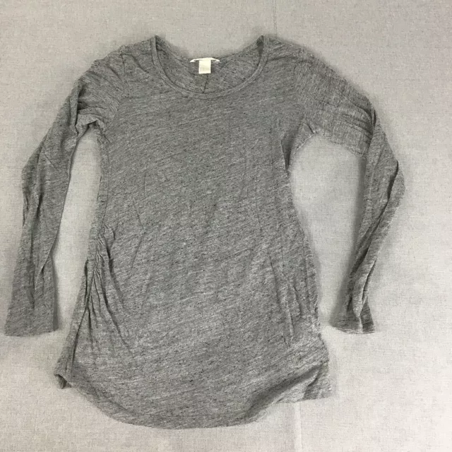 H&M Mama Womens Knit Top Size M Grey Maternity Long Sleeve Pullover