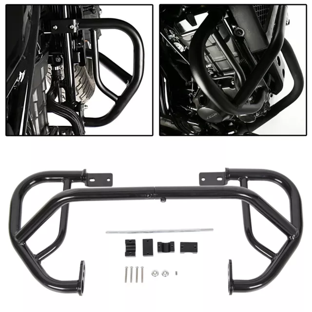 Black Engine Guard Highway Crash Bar Protector For 17-23 Rebel 300 500 CMX500