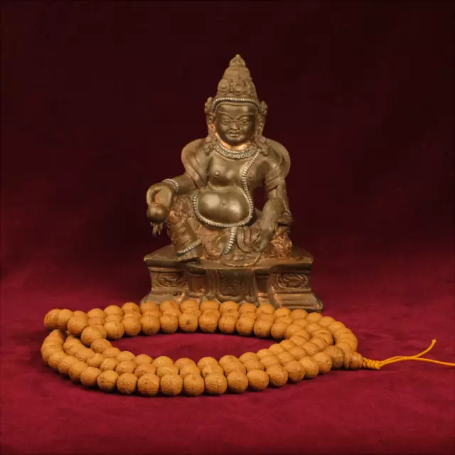 Bodhi Grains Mala Sainte Grains Bouddhisme Buddha Ø 12mm Schützerknoten Rouge