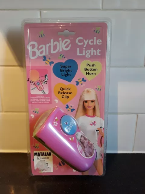 BARBIE VINTAGE CHILDRENS Bike Light Mattel 1999 New And Sealed