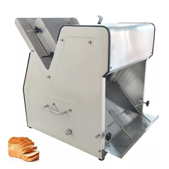 110V Toast Bread Slicer Machine 31pcs Bread Slicing, 12mm Thickness Bread Cutter