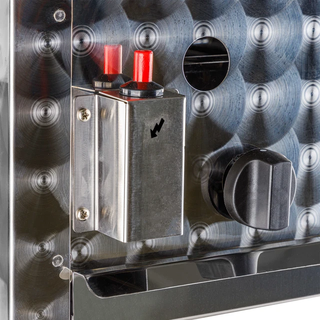 Edelstahl Gasbräter Gasgrill Gastrobräter Tischgrill 3 Flammen mit Grillrost 5