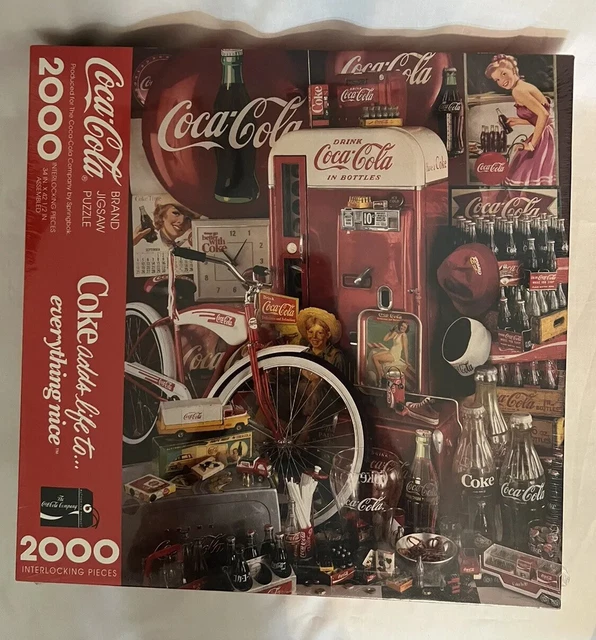 NEW Coca-Cola 1991 Jigsaw Puzzle Coke Adds Life to Everything Nice 2000 Piece