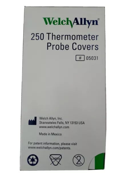 Welch Allyn Probe Covers SureTemp 378, 679, 690, 692 Thermometers 250/Case 05031