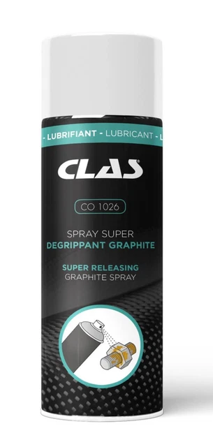 Spray super dégrippant graphite 400ml - CO 1026 - CLAS Equipements