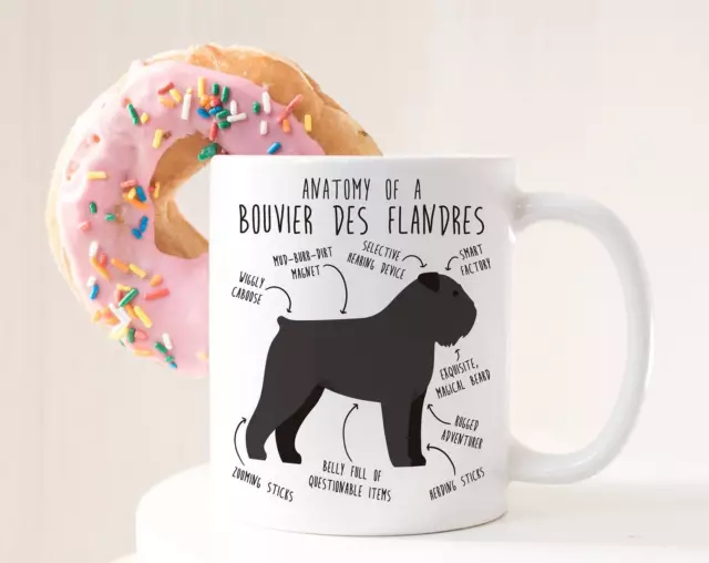 Bouvier Des Flandres Coffee Mug Black Docked Bouvier Cute Dog Gift Dog Lover