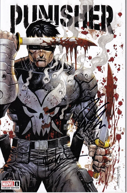 Punisher 1 - WhatNot Exclusive - Signed Kirkham/Aaron - 1st Apostles of War