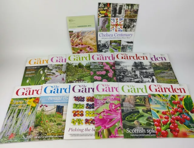 RHS The Garden Magazine - Jan - Dec 2013 Full Year Royal Horticultural Society