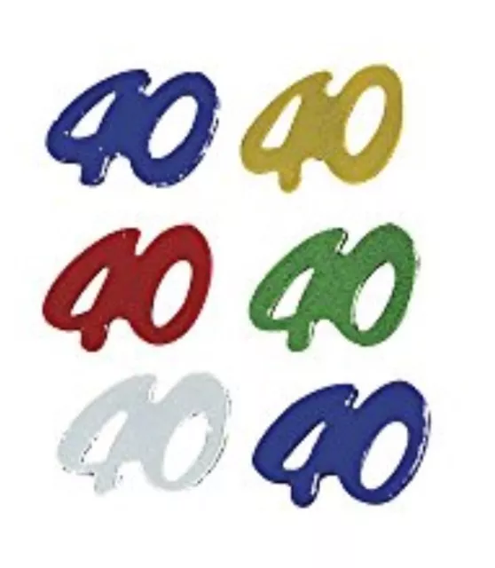 Rayher - 12 Grammi - Paillettes "40 Anni" - 5 Colori Assortiti