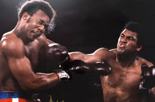 MUHAMMAD ALI  KO Punch GEORGE FORMAN Iconic Boxing Picture Photo Print 4" x 6"