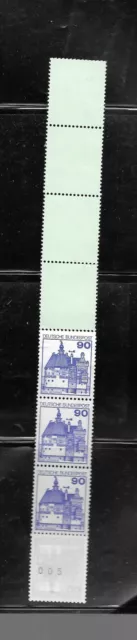 2259 - Bund - Rm MiNr. 997  neue Fluor RE 5 + 4 Lf   gelbtürkis postfrisch