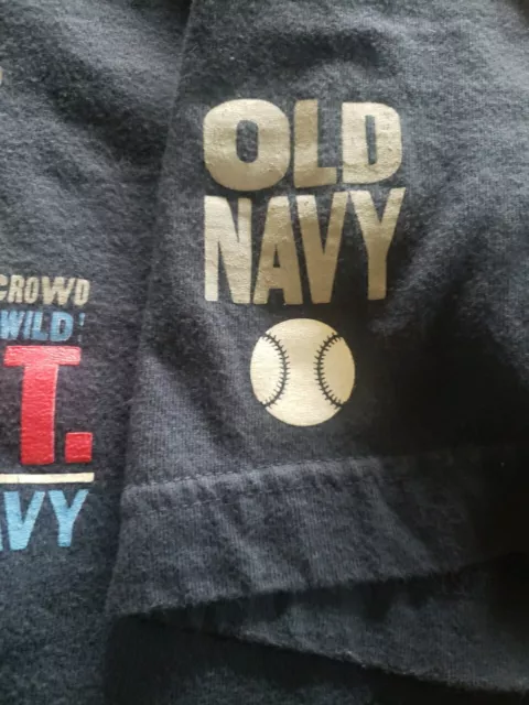 VINTAGE OLD NAVY Mens XXL T Shirt Baseball Graphics T Shirt Blue $15.00 ...