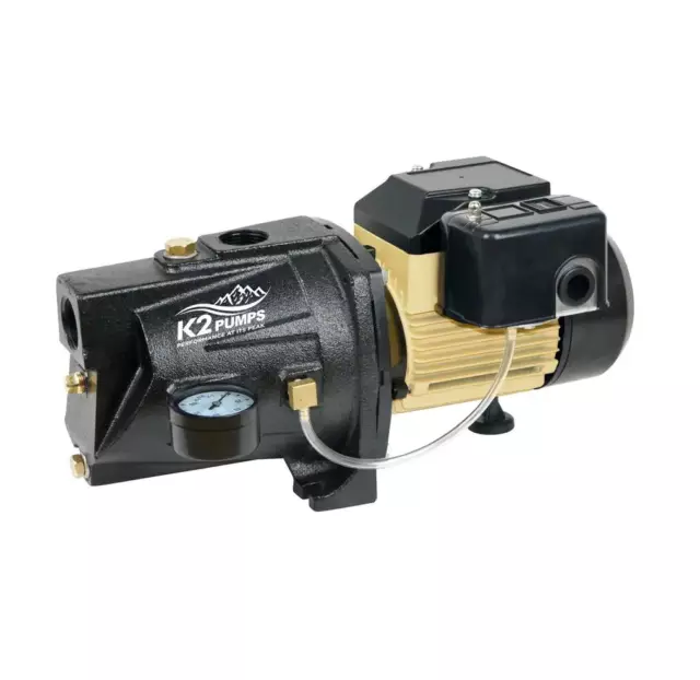 K2 Pumps K2 Shallow Well Jet Pump 3/4 Hp Lead Free Cast Iron 115/230V