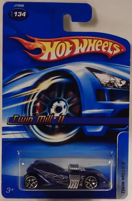Twin Mill II Race Car Exposed Engine Hot Wheels 2006-134 Mainline Retired 2006
