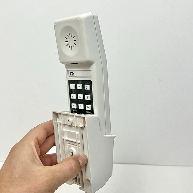 VINTAGE WHITE CITROEN Pushbutton Landline Phone 1980s Model With Manual
