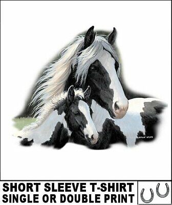 Beautiful Wild American Paint Quarter Horse Colt Short Sleeve T-Shirt Ab353