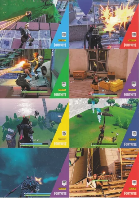 8 Stück Fortnite Serie 1 Loading Screen Sammelkarten aus 2019 Posten 3