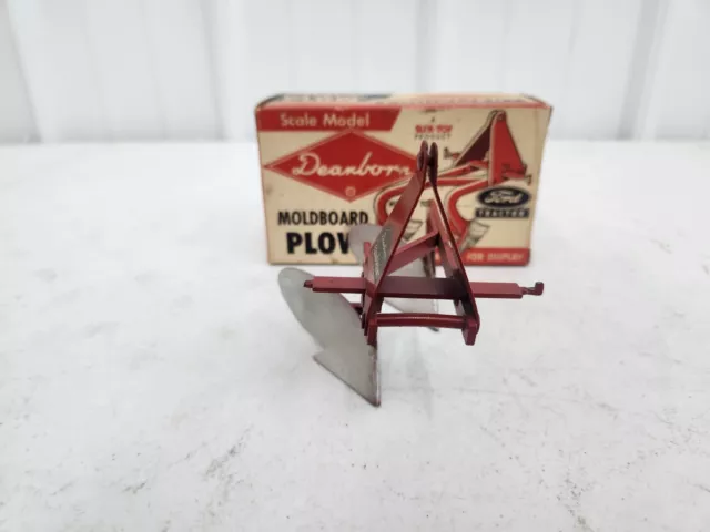 Vintage Original 1/12 Slik Ford Dearborn 2 Bottom Moldboard Toy Plow With Box 3