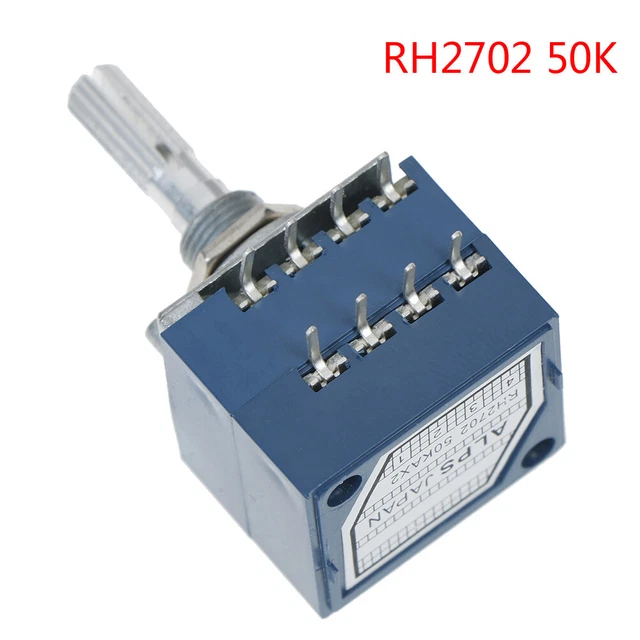 1 pezzo potenziometro 50K Log Alps amplificatore audio regolatore volume pot stereo