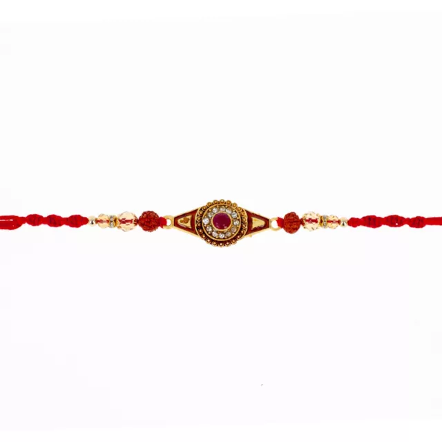 Rakhi Thread Rudraksha Bead Bracelet Raksha Bandhan Rakhadi Wrist Band Dora