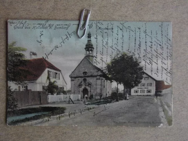 Hallstadt Bamberg  Annakapelle  Original Postkarte