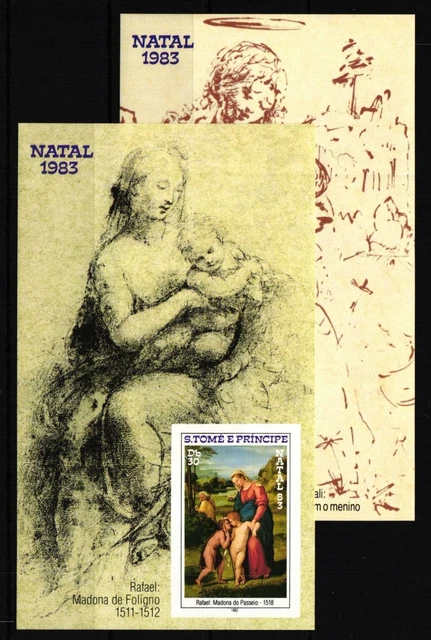 São Tomé und Príncipe Block 135 B-136 B postfrisch als Blockausgabe #HV133