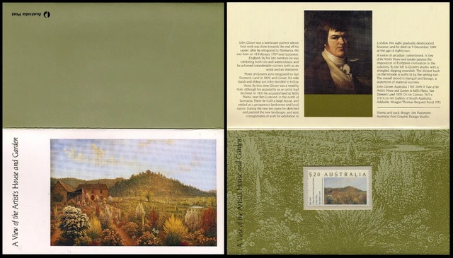 1990 Australian Stamps - Paintings, John Glover Mills Plains - Post Office Pack