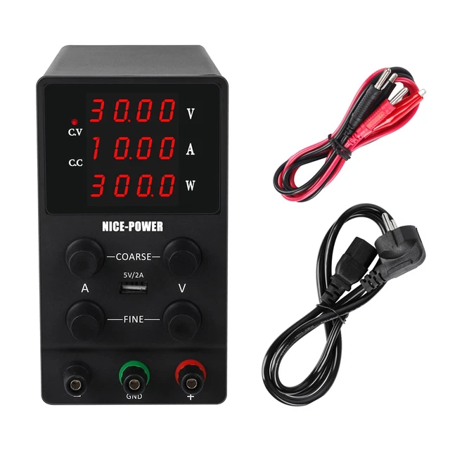 Alimentation De Laboratoire DC Réglable STP6005DH - 0-60V / 0-5A / 300W - Pour Tests Électroniques - 220V