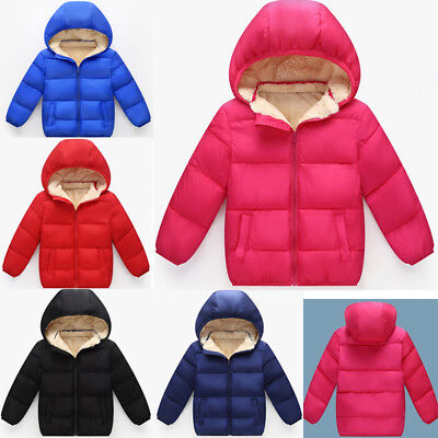 Toddler Baby ragazzi/ragazze caldo cappotto invernale aggiungere Fluff Coprispalle Giacca con cappuccio per bambini