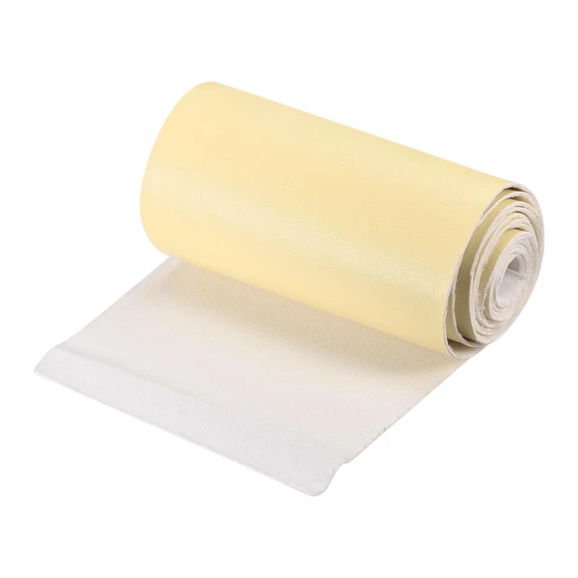 Sintetico Pelle Lenzuola,PU Pelle per Creazione Artigianato,10x135cm Giallo