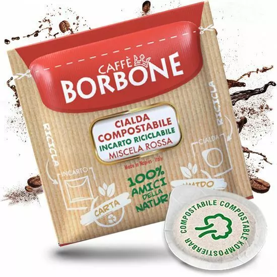 450 CIALDE IN CARTA ESE 44MM CAFFE' BORBONE MISCELA ROSSA BREAK SHOP box da 50