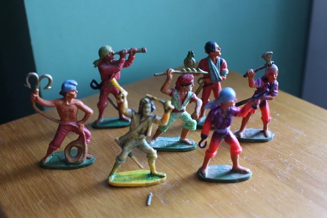 7 ancienne figurine Starlux pirate