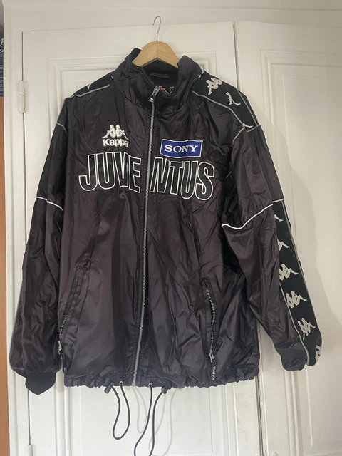 JUVENTUS KAPPA SONY Track Jacket XL 90s Side Logo Vintage