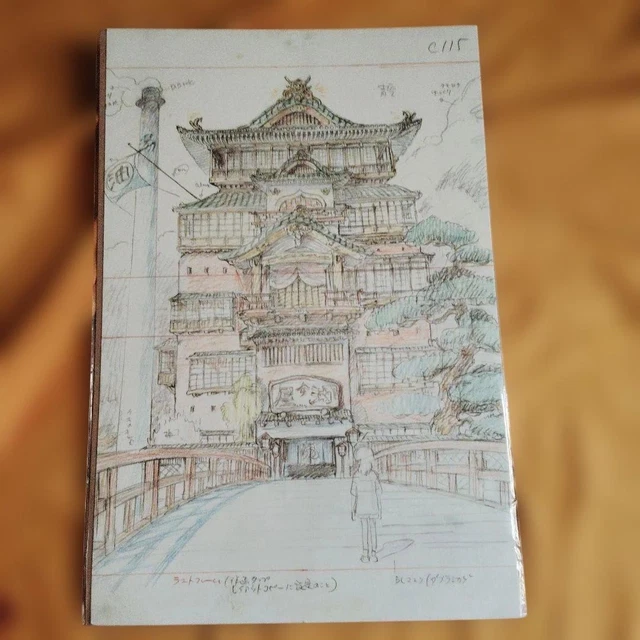 Image showcasing STUDIO GHIBLI LAYOUT Exhibition Spirited Away Art Cel Hayao Miyazaki ...