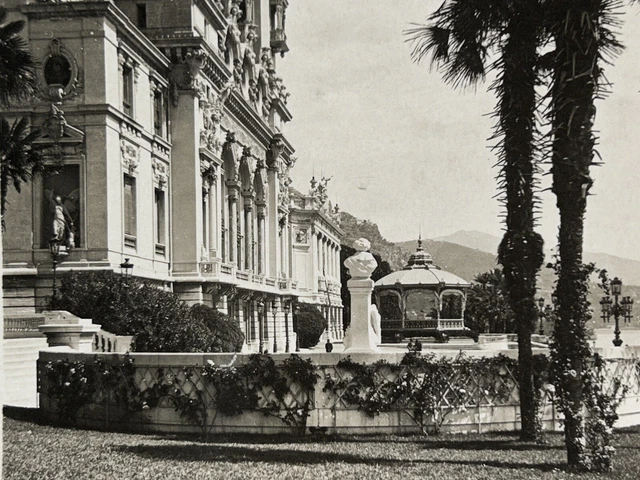 Monaco Monte-Carlo La Terrase Kasino C1910 Vintage Analog Stereo Photos